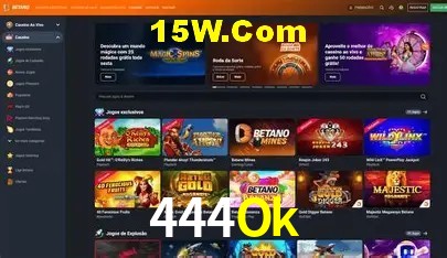 Slots com jackpots e giros grátis na 444Ok